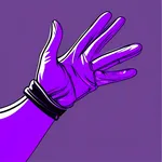 purple gloves image